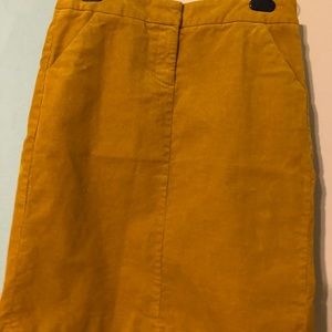 Mustard yellow skirt
